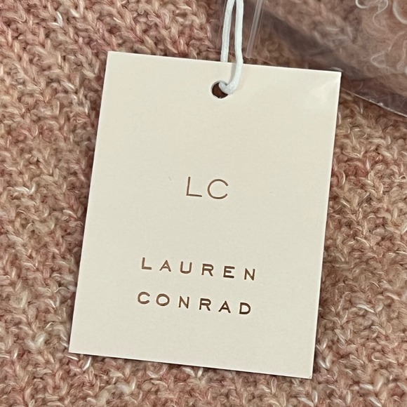Lauren Conrad Pink Soft Wool Blend Sweater Medium NWT - Picture 11 of 16